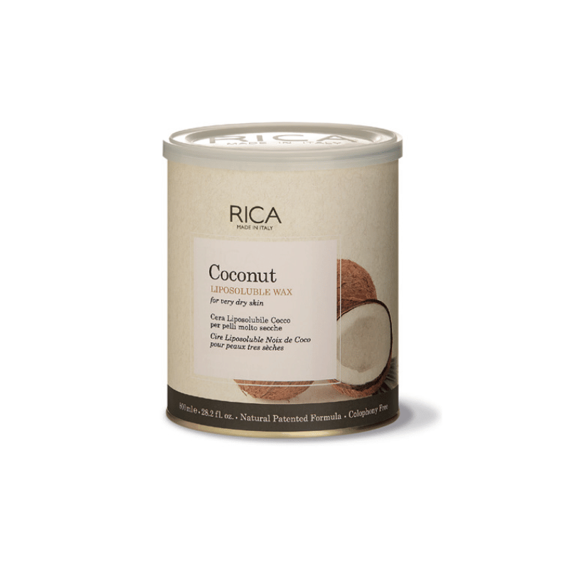Rica Coconut Liposoluble Wax 800ml – Nourishing Wax with Coconut Oil for All Skin Types – Ziofy.pk