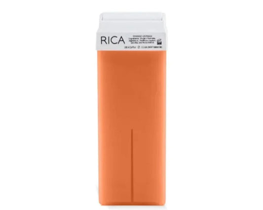 RICA Orange Roll-On Liposoluble Wax 100ml – Energizing Wax for All Skin Types