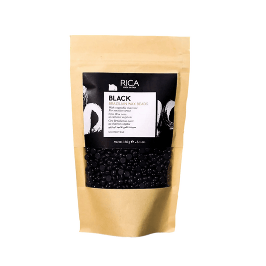 Rica Black Beans Wax 150g – Stripless wax beads for thick hair removal, now at Ziofy.pk