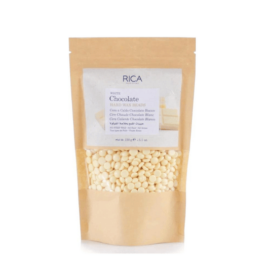 RICA Brazilian White Chocolate Beans Wax 150g – Gentle Wax for Sensitive & Dry Skin | Buy Original Rica Wax in Pakistan at ricawax.pk